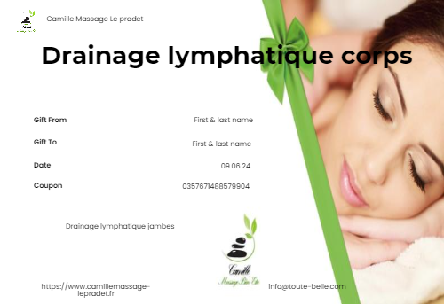 Drainage lymphatique corps