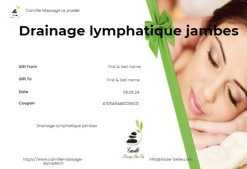 Drainage lymphatique jambes