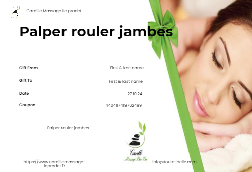 Palper rouler jambes